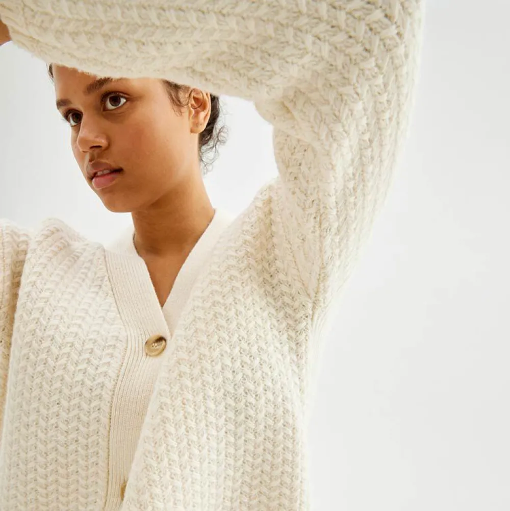 Cardigan Med Struktur Overdeler|Loungewear