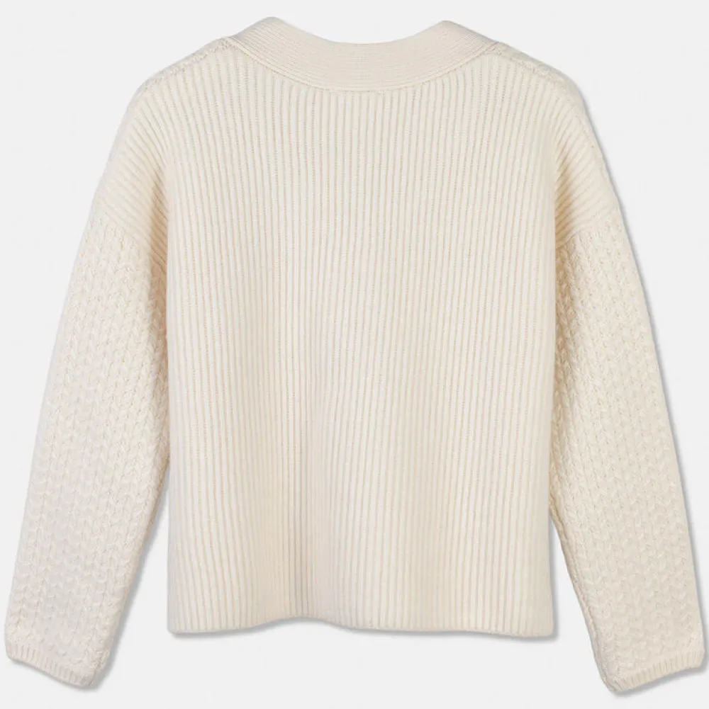 Cardigan Med Struktur Overdeler|Loungewear