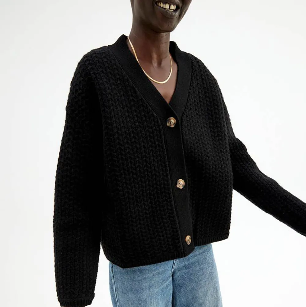Cardigan Med Struktur Overdeler|Gensere