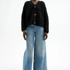 Cardigan Med Struktur Overdeler|Gensere