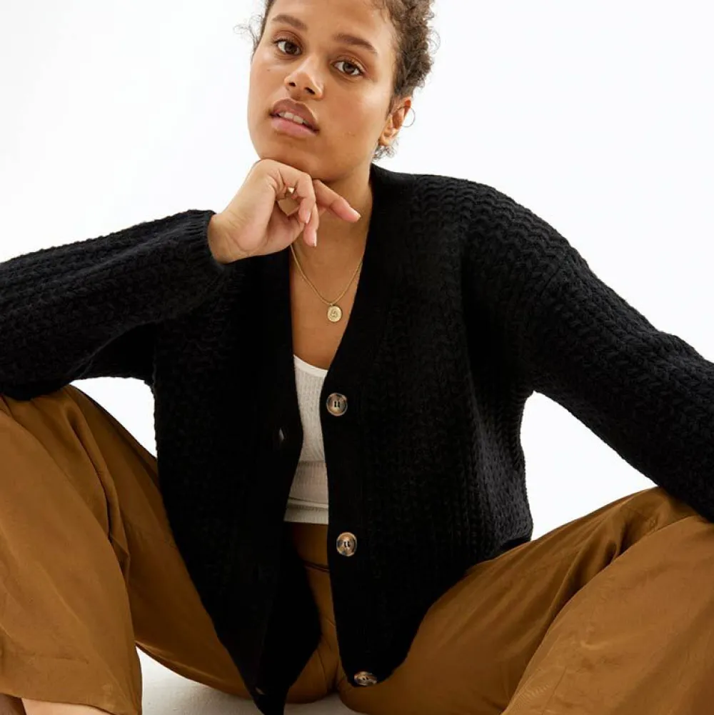 Cardigan Med Struktur Overdeler|Gensere