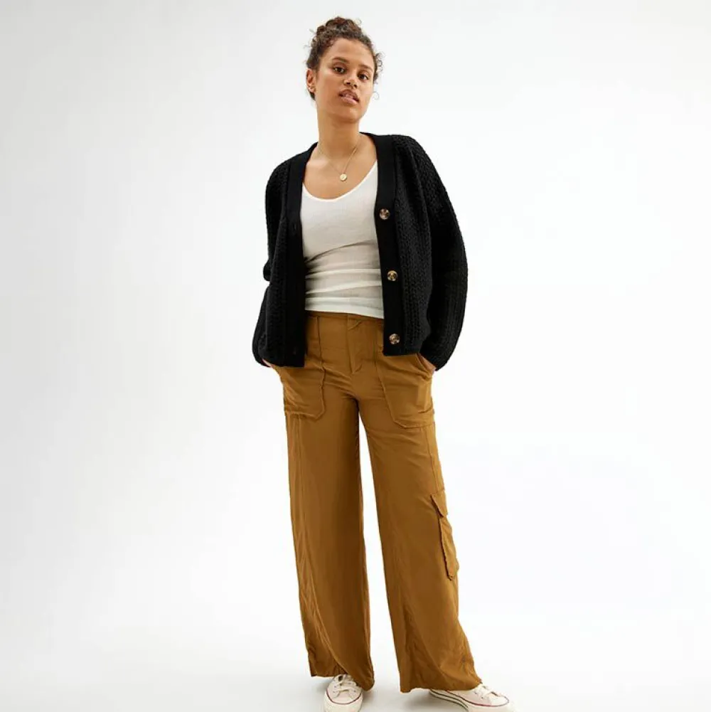 Cardigan Med Struktur Overdeler|Gensere