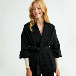 Outlet Oversized Cardigan Merinoull Overdeler|Sommerull