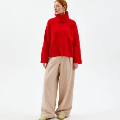 Online Oversized Høyhalset Genser Med Avtagbar Hals Overdeler|Loungewear
