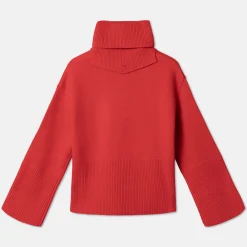 Online Oversized Høyhalset Genser Med Avtagbar Hals Overdeler|Loungewear
