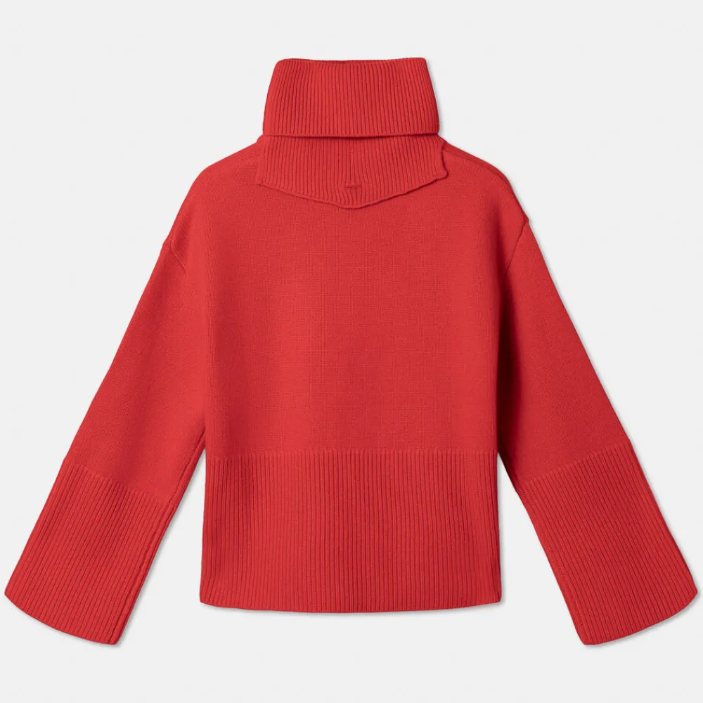 Online Oversized Høyhalset Genser Med Avtagbar Hals Overdeler|Loungewear