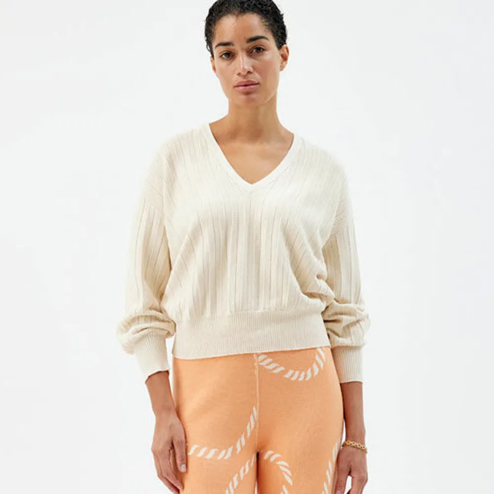 Online Vendbar Genser Med V-hals Gensere|Loungewear